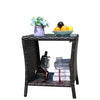Weather resistant patio coffee table detail
