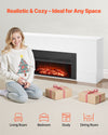 75 inch fireplace 3D flame effect close-up