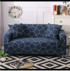 Stretch fabric sofa cover close-up