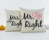 Romantic cushion cover close-up