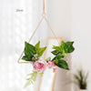 Faux flower wall decoration detail