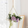 Handmade floral wall art close-up