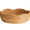 Woven kitchen basket close-up