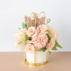 Dried flower pot living room styling
