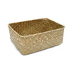 Straw sundries basket in three sizes