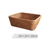 Rattan basket tray size options