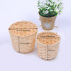 Bamboo storage basket in two sizes