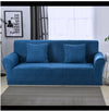 Sofa cover styled in bedroom