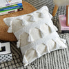 Geometric abstract throw pillow detail