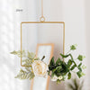 Homerina iron faux flower wall hanging product photo
