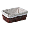 Woven willow pantry organizer basket