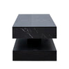 LED coffee table styled in living room