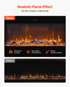 Electric fireplace flame color options