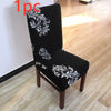 Chair cover installed on office chair