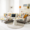 Universal sofa cover styled in living room