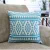 Geometric pattern pillow cover detail