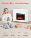 Freestanding fireplace remote control and display