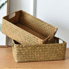 Rectangular woven storage basket