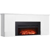 75 inch freestanding electric fireplace with mantel