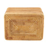 Vietnamese rattan basket close-up weave