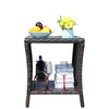 Outdoor coffee table assembly parts