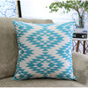 Colorful cushion cover close-up