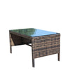 Weather resistant rectangular coffee table detail