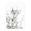 Modern plant canvas painting close-up